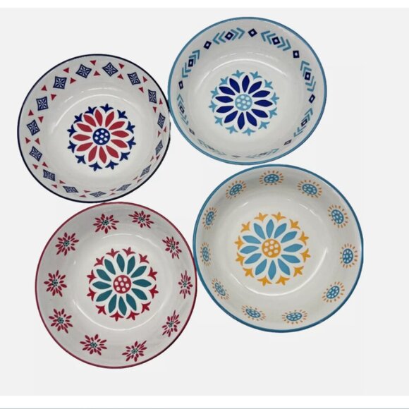 BAUM Other - PRISMA 4 PC CERAMIC DINNER BOWL SET BY BAUM